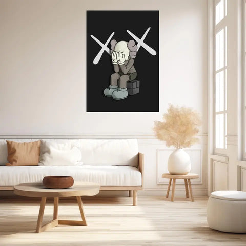 Affiche et Tableau Moderne Kaws Passing Through