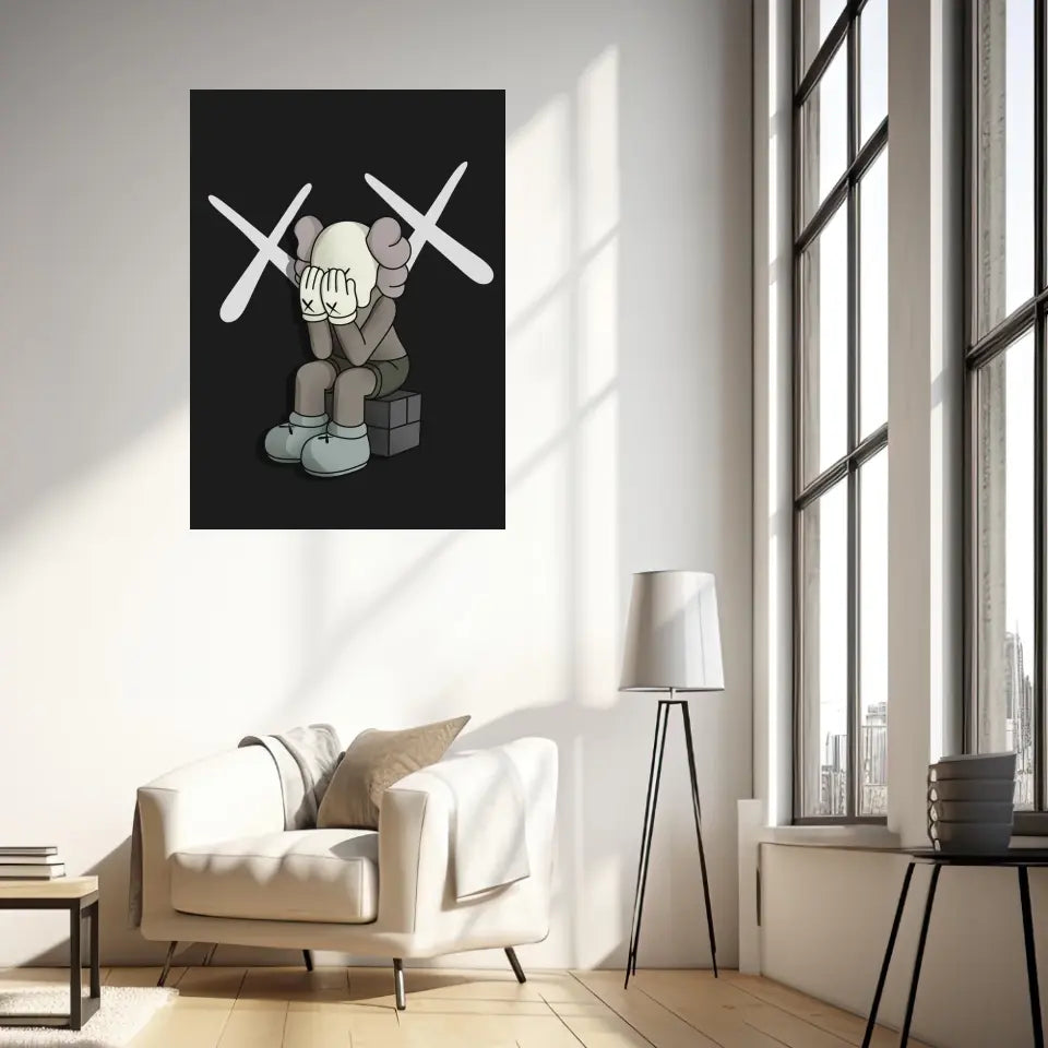 Affiche et Tableau Moderne Kaws Passing Through
