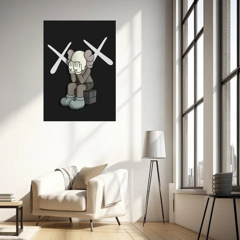 Affiche et Tableau Moderne Kaws Passing Through