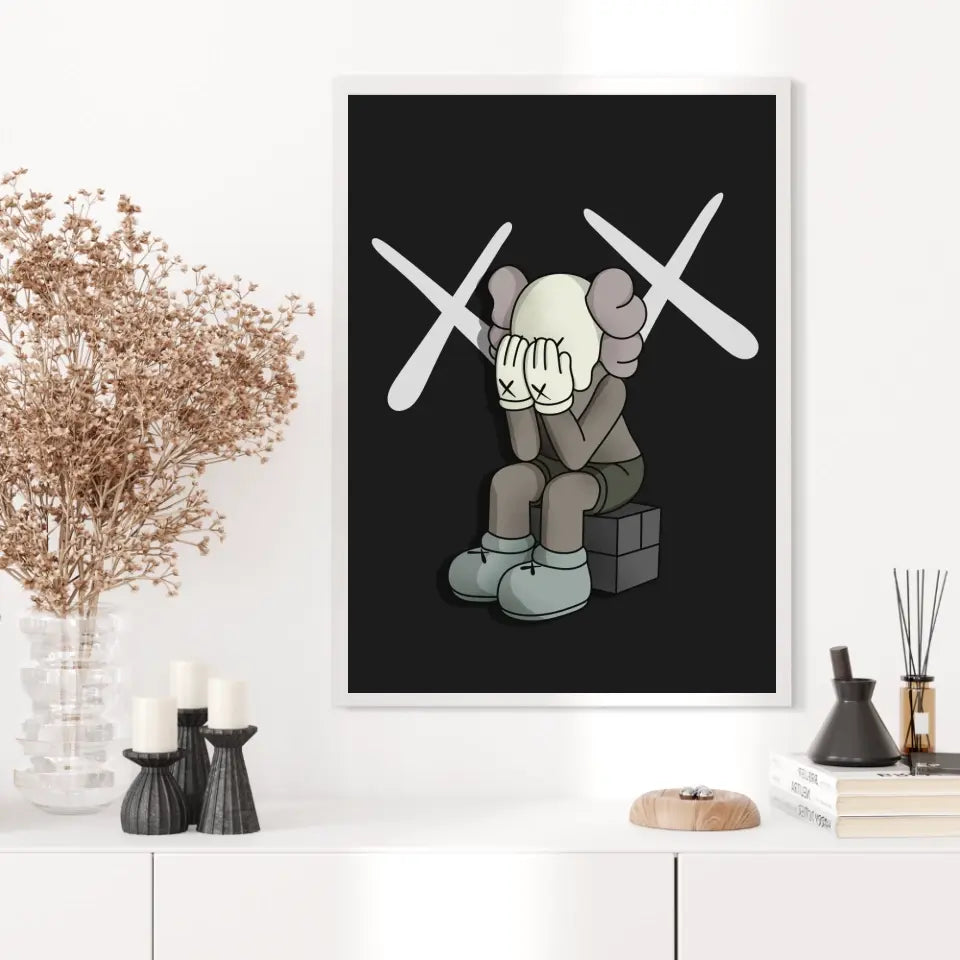 Affiche et Tableau Moderne Kaws Passing Through