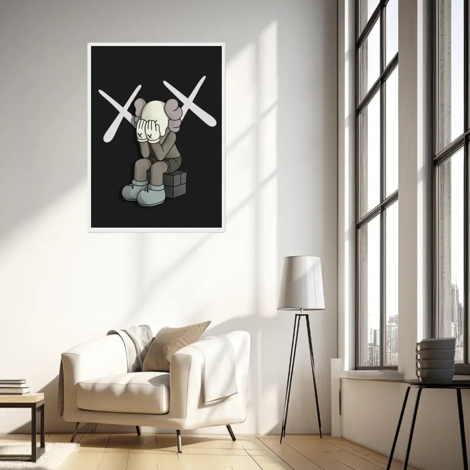 Affiche et Tableau Moderne Kaws Passing Through