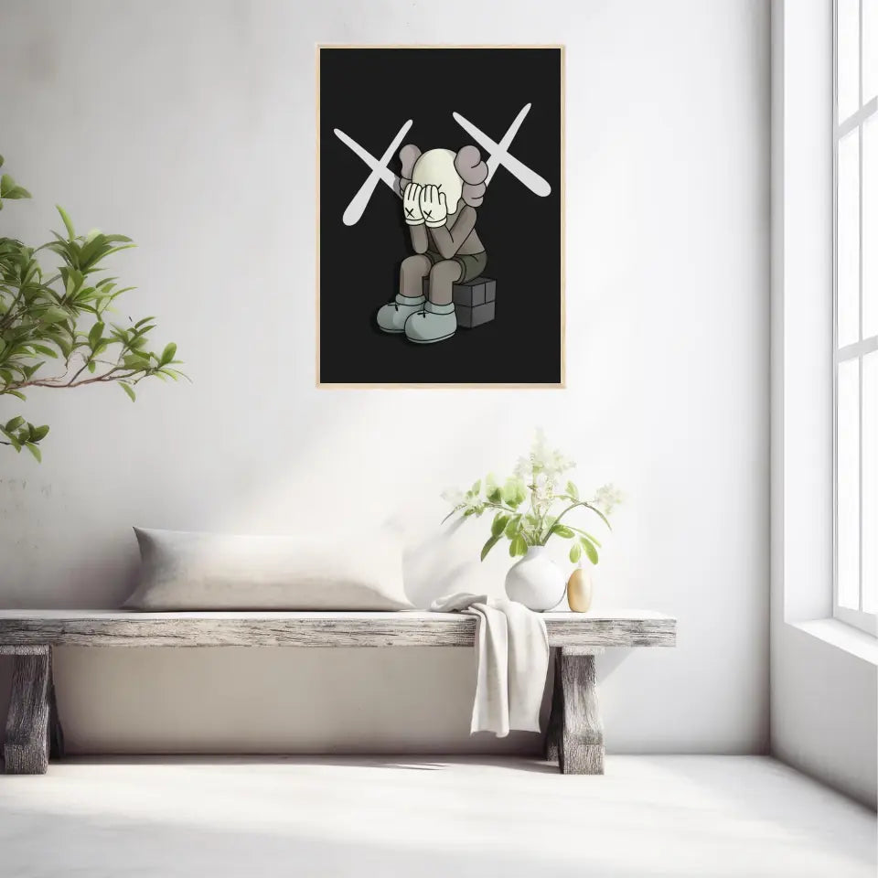 Affiche et Tableau Moderne Kaws Passing Through