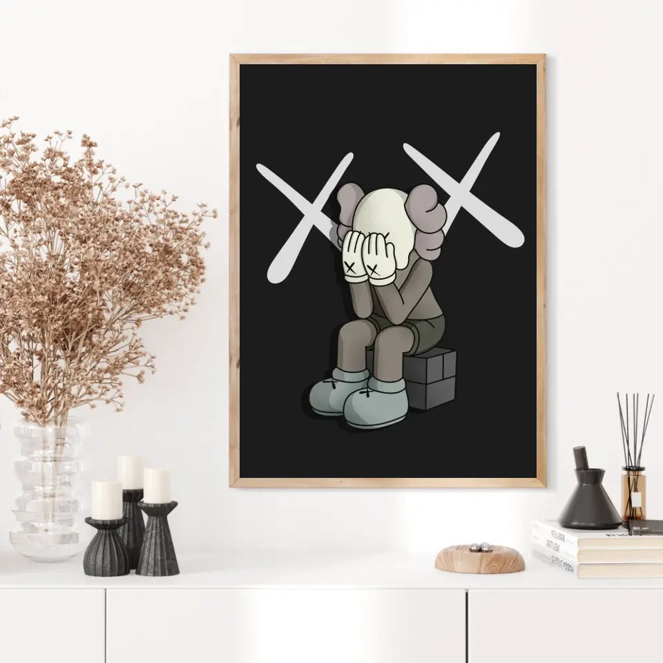 Affiche et Tableau Moderne Kaws Passing Through