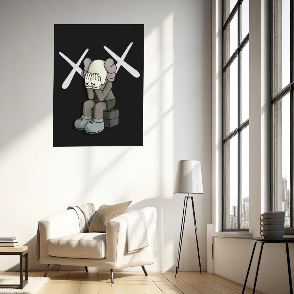 Affiche et Tableau Moderne Kaws Passing Through