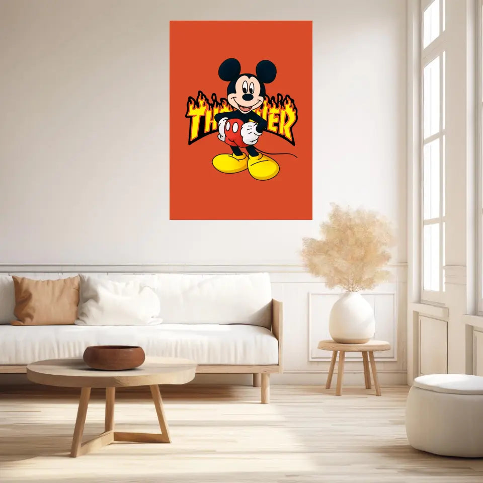 Affiche et Tableau Moderne Thrasher Mickey