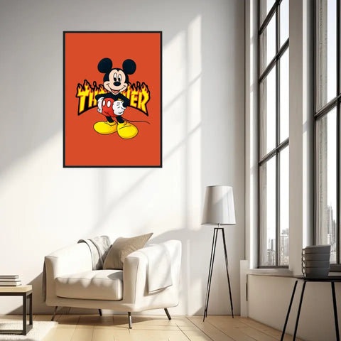 Affiche et Tableau Moderne Thrasher Mickey