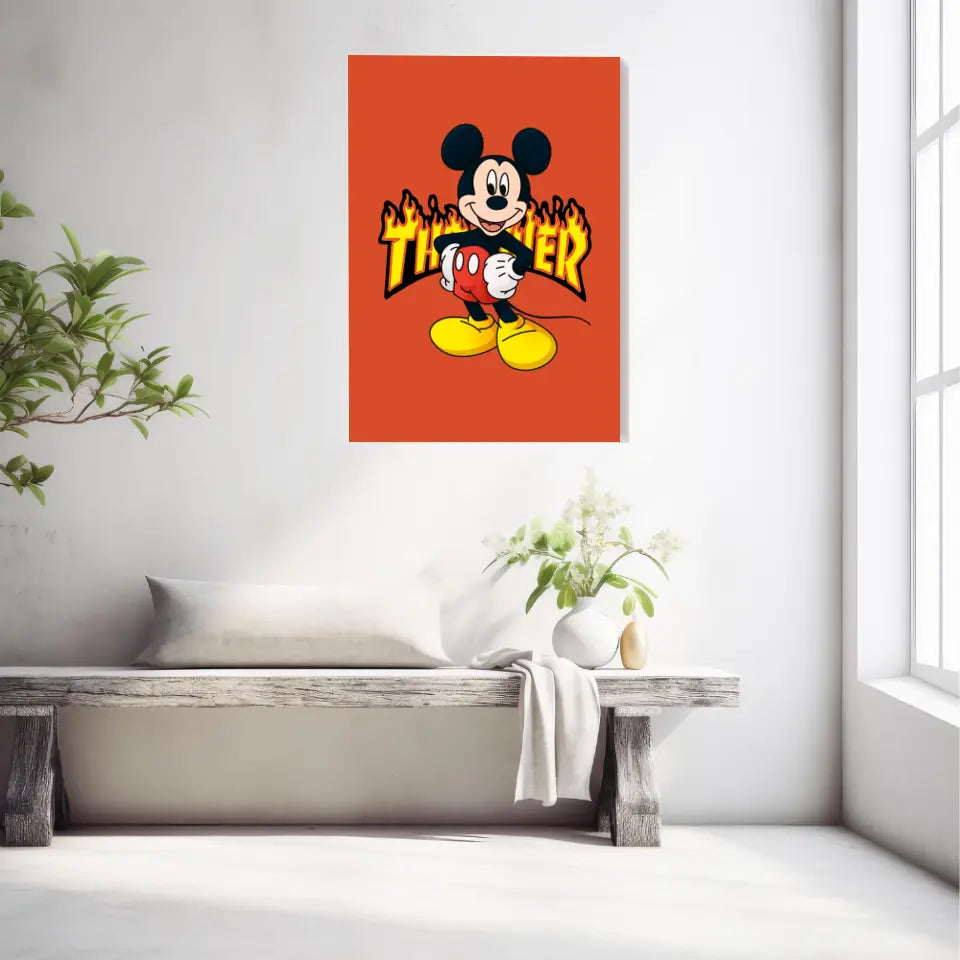 Affiche et Tableau Moderne Thrasher Mickey