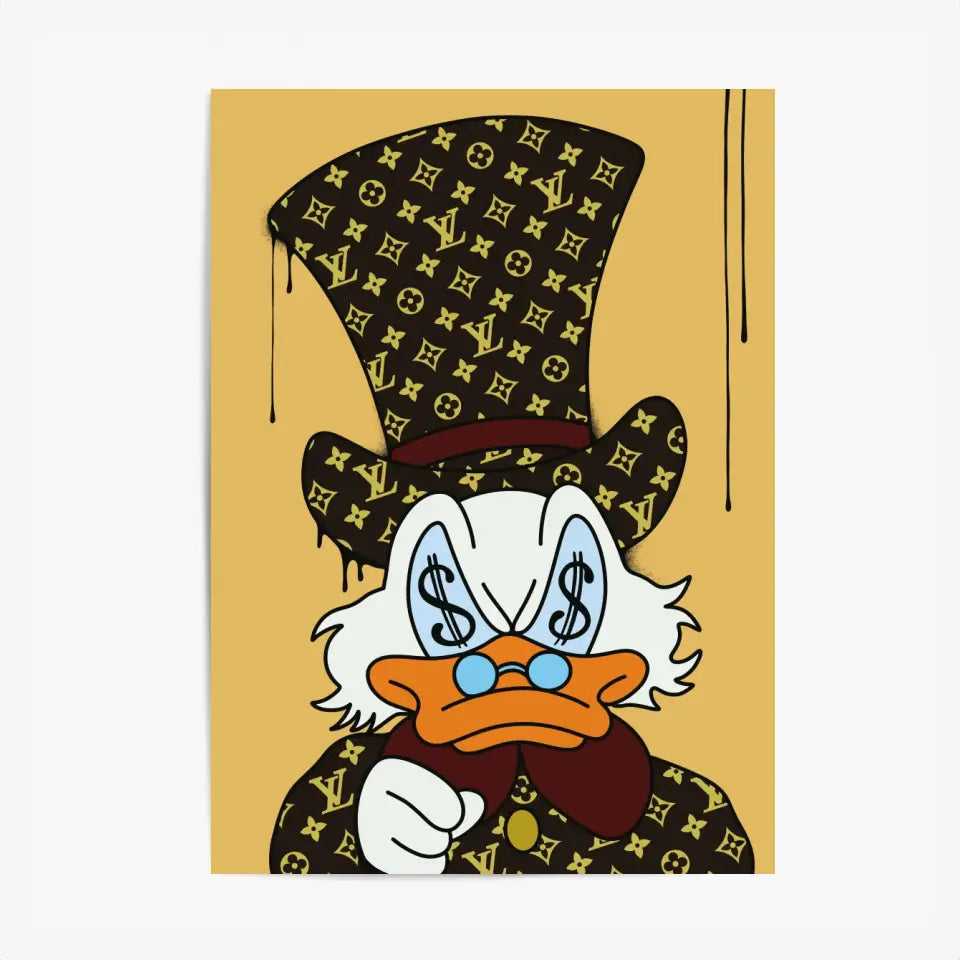 Affiche et Tableau Moderne Picsou Louis Vuitton