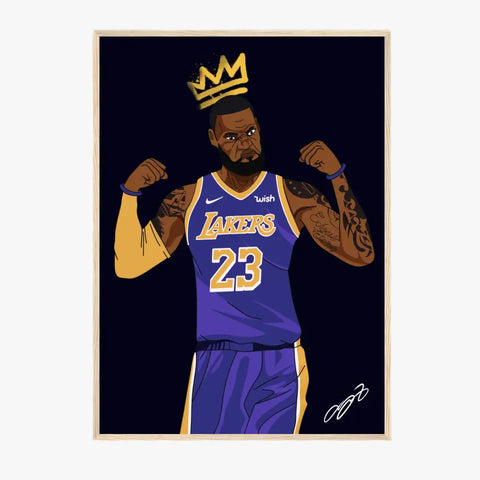 Affiche et Tableau Moderne Lebron James Lakers 23