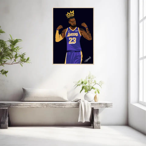 Affiche et Tableau Moderne Lebron James Lakers 23