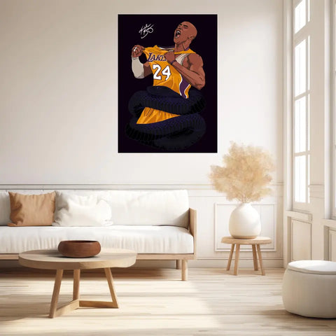 Affiche et Tableau Moderne Kobe Bryant Lakers 24