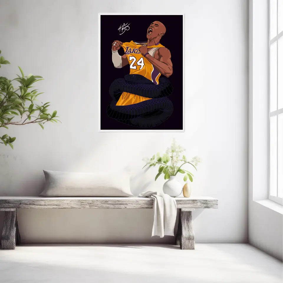 Affiche et Tableau Moderne Kobe Bryant Lakers 24