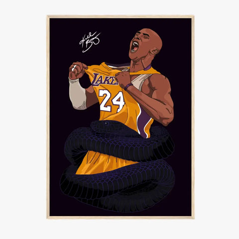 Affiche et Tableau Moderne Kobe Bryant Lakers 24