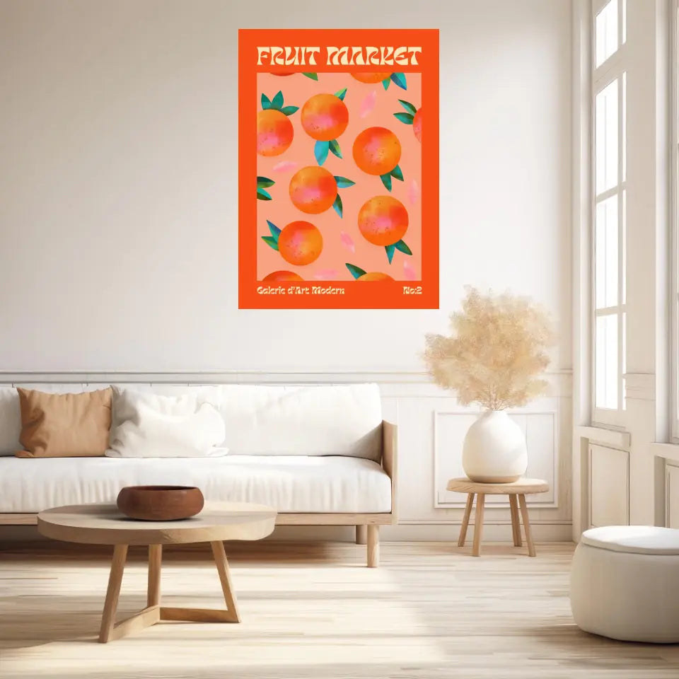 Affiche et Tableau Moderne Fruit Orange