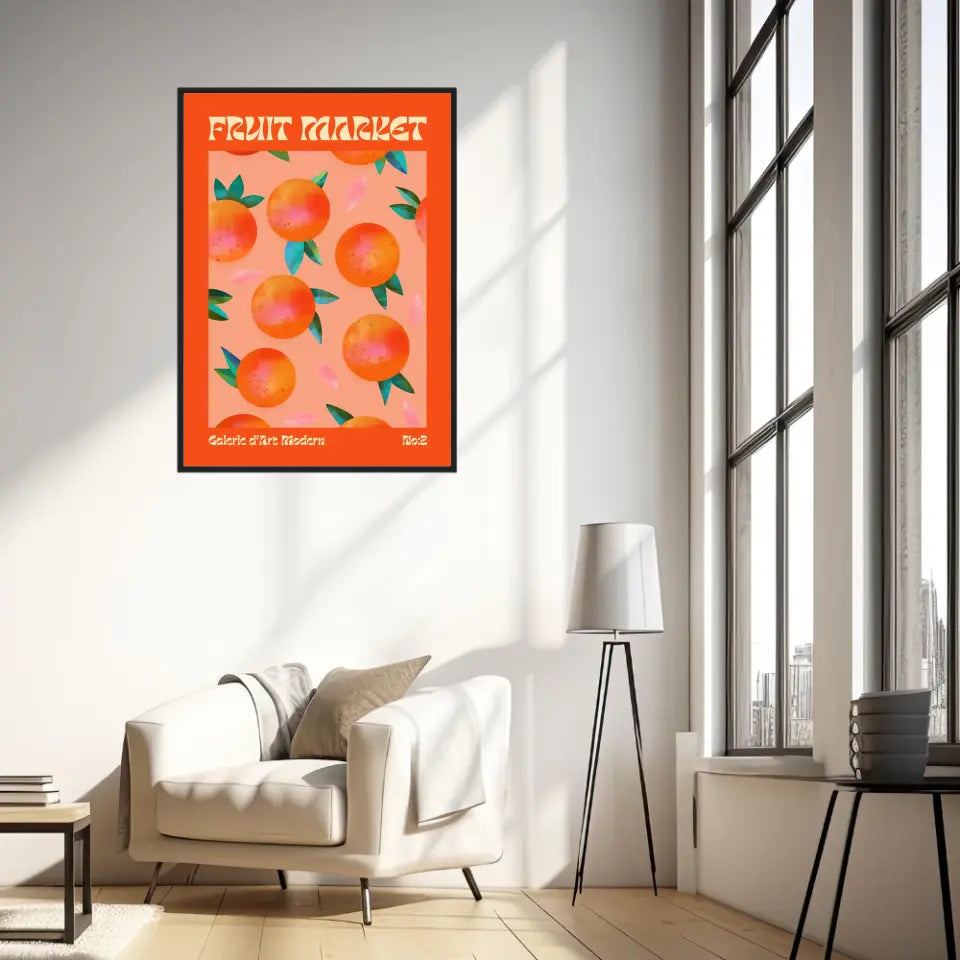 Affiche et Tableau Moderne Fruit Orange