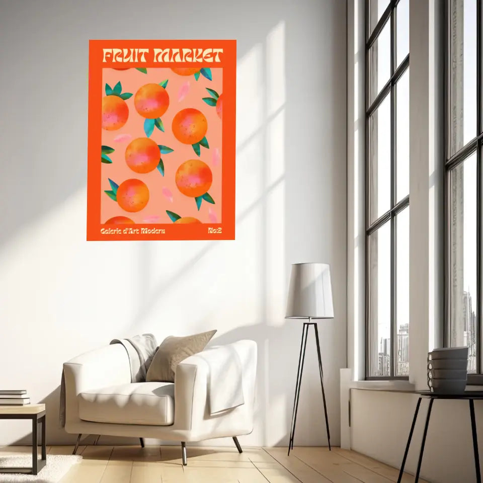 Affiche et Tableau Moderne Fruit Orange