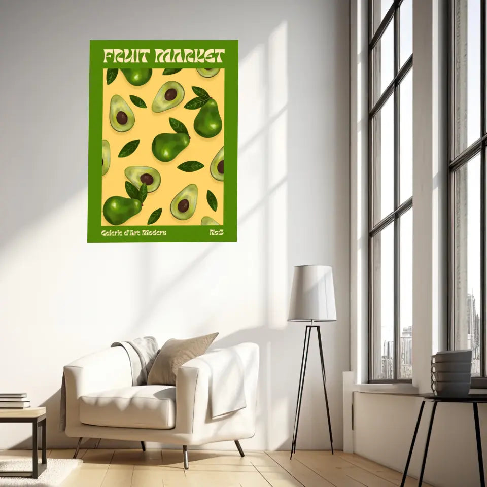 Affiche et Tableau Moderne Fruit Avocat