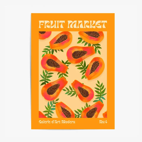 Affiche et Tableau Moderne Fruit Papaye