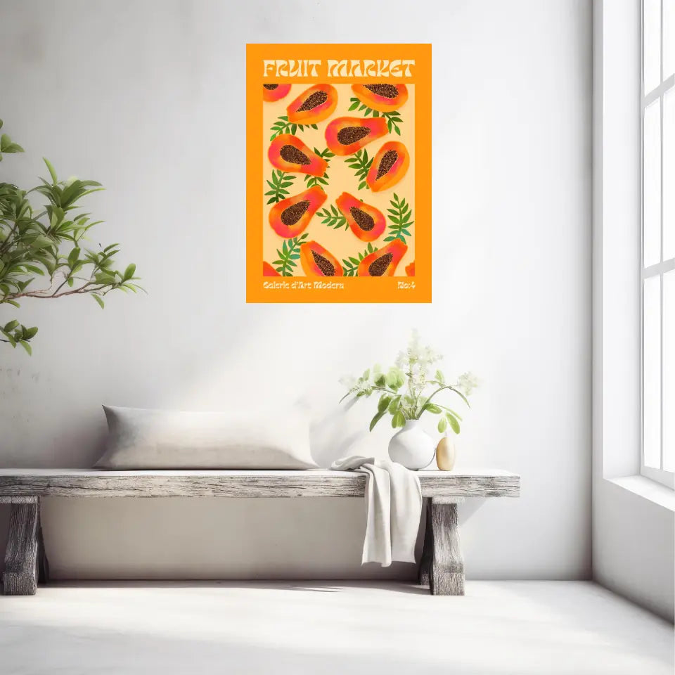 Affiche et Tableau Moderne Fruit Papaye