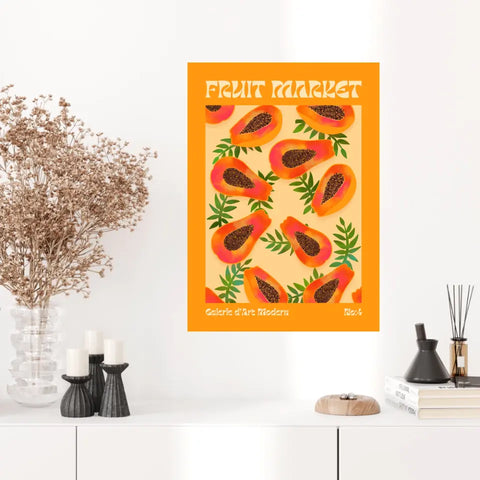 Affiche et Tableau Moderne Fruit Papaye