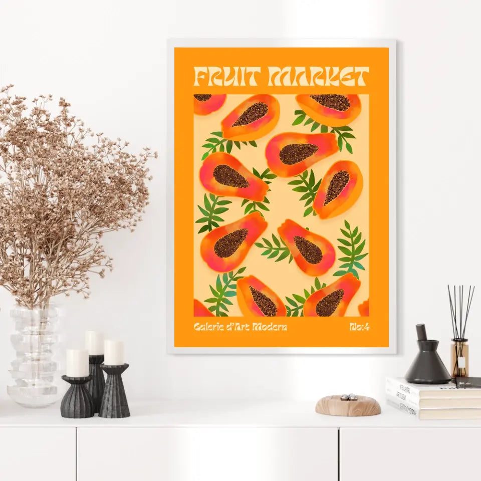 Affiche et Tableau Moderne Fruit Papaye