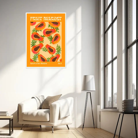 Affiche et Tableau Moderne Fruit Papaye