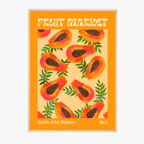 Affiche et Tableau Moderne Fruit Papaye