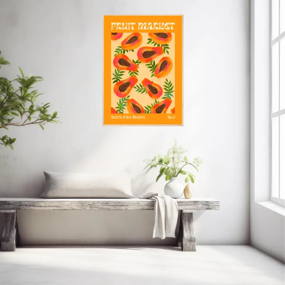 Affiche et Tableau Moderne Fruit Papaye