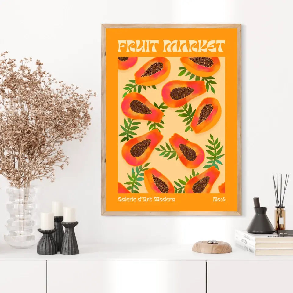 Affiche et Tableau Moderne Fruit Papaye