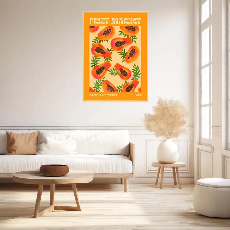Affiche et Tableau Moderne Fruit Papaye
