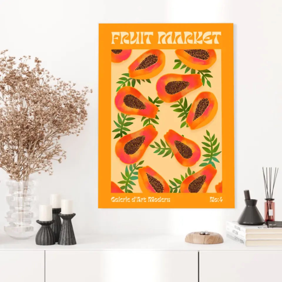Affiche et Tableau Moderne Fruit Papaye