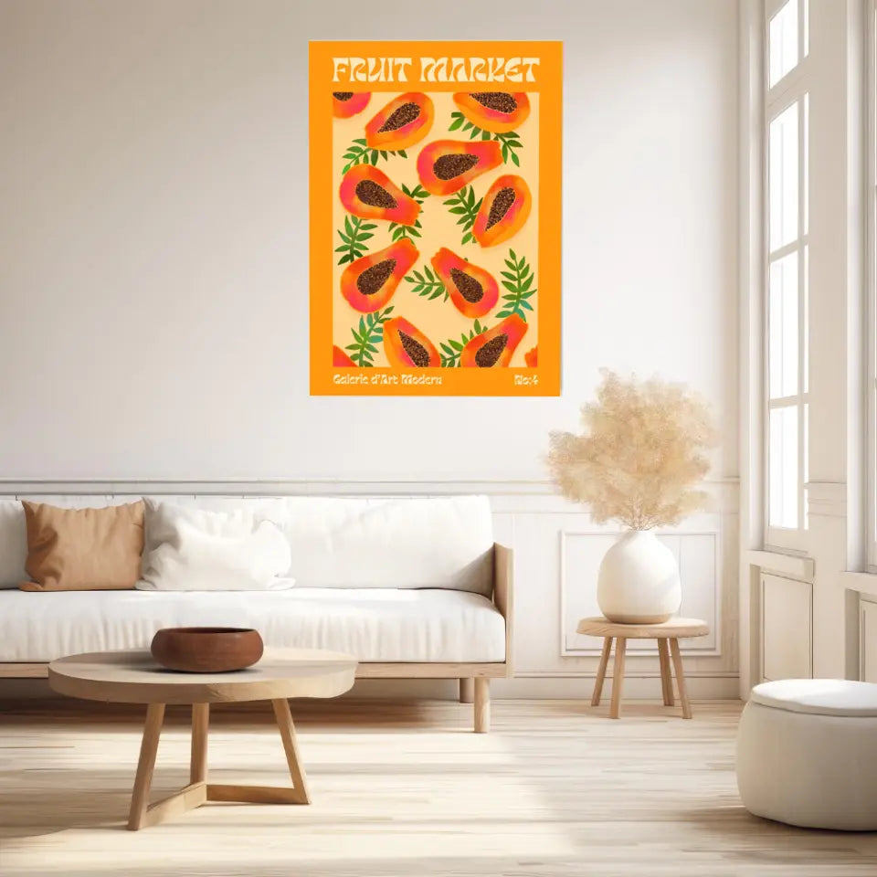 Affiche et Tableau Moderne Fruit Papaye