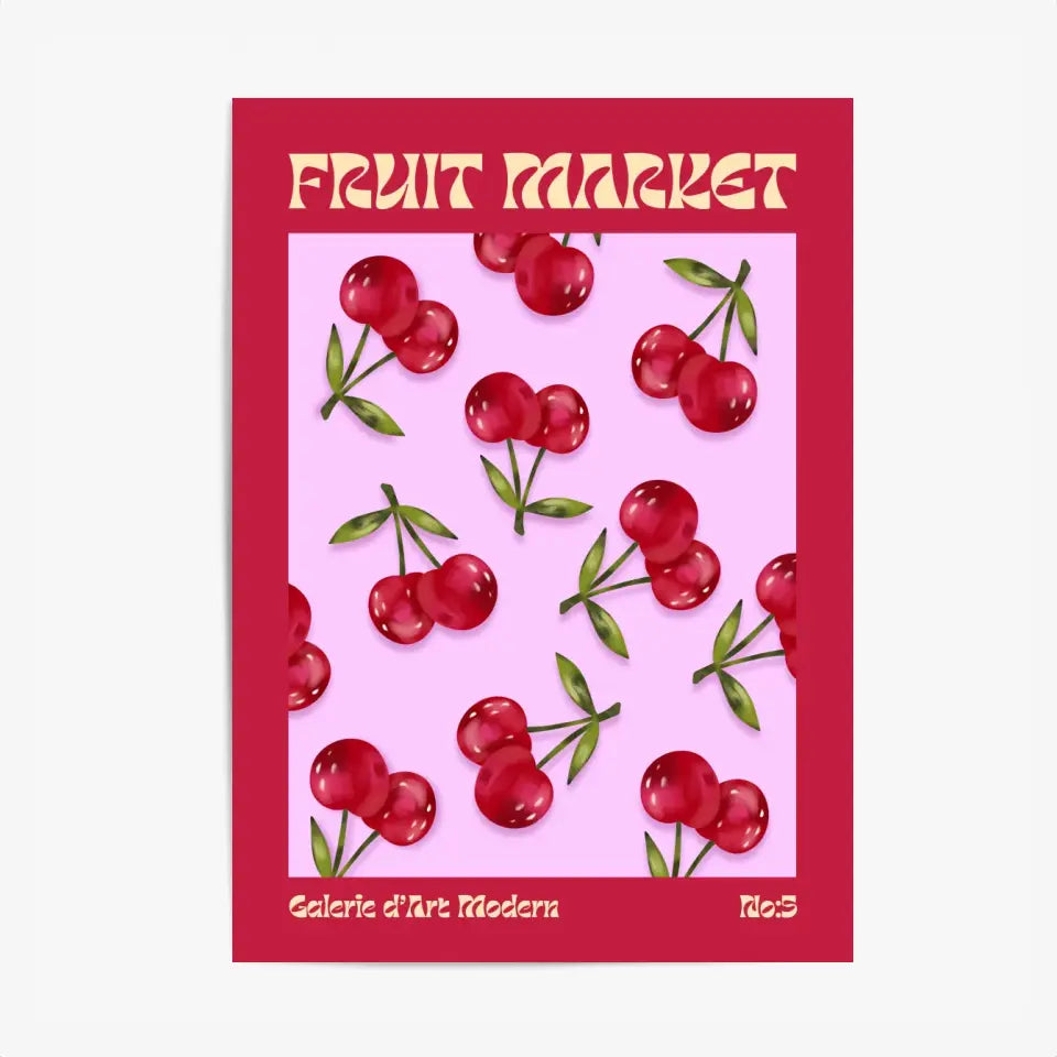 Affiche et Tableau Moderne Fruit Cerise