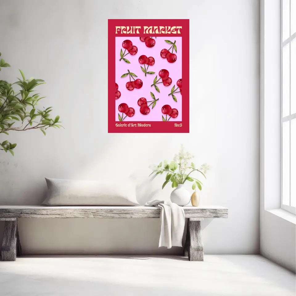 Affiche et Tableau Moderne Fruit Cerise