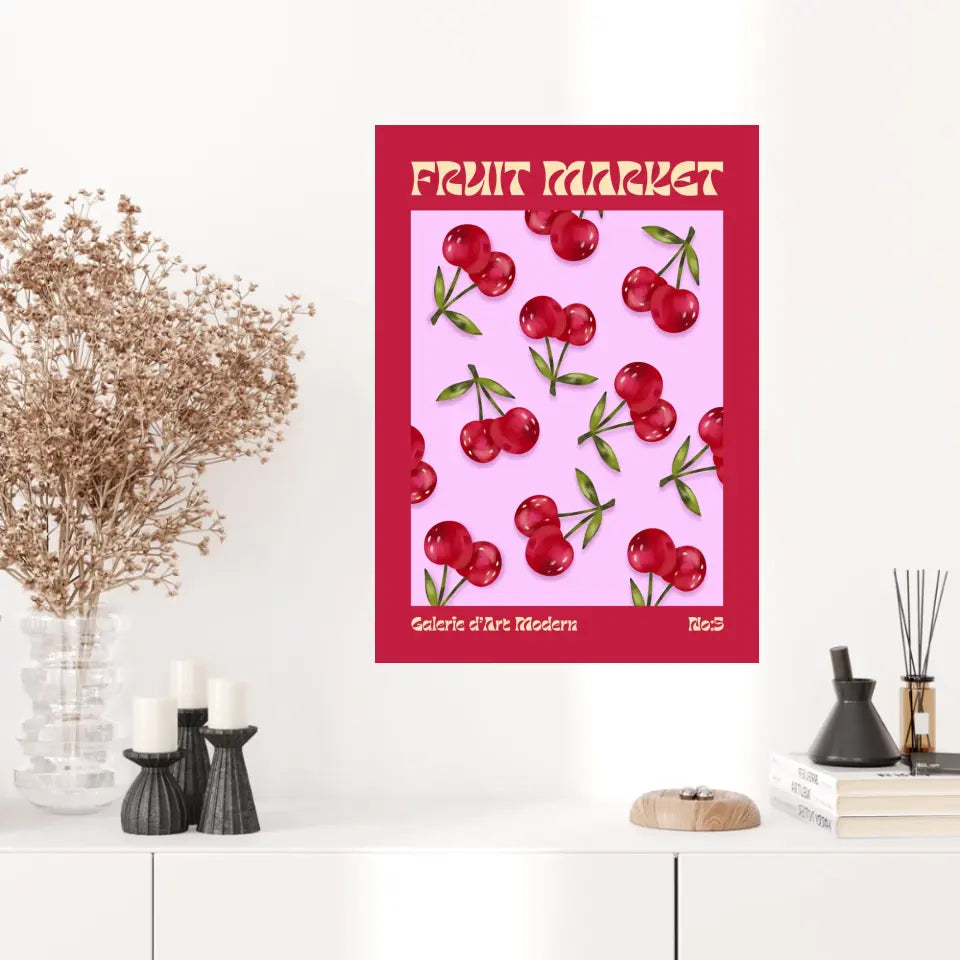 Affiche et Tableau Moderne Fruit Cerise