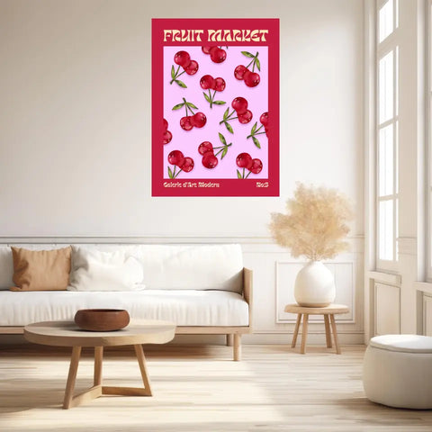Affiche et Tableau Moderne Fruit Cerise