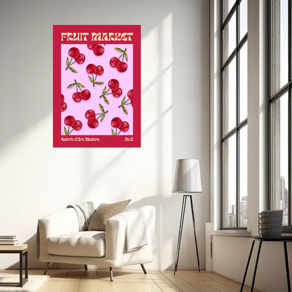 Affiche et Tableau Moderne Fruit Cerise