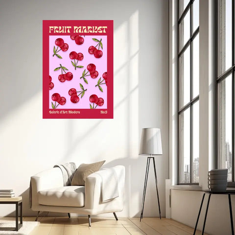 Affiche et Tableau Moderne Fruit Cerise