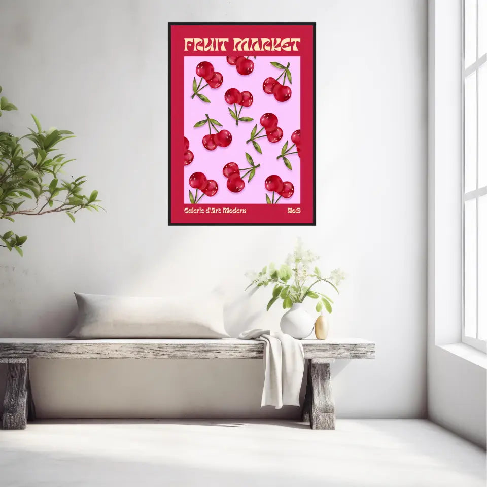Affiche et Tableau Moderne Fruit Cerise