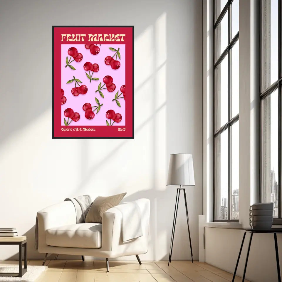 Affiche et Tableau Moderne Fruit Cerise
