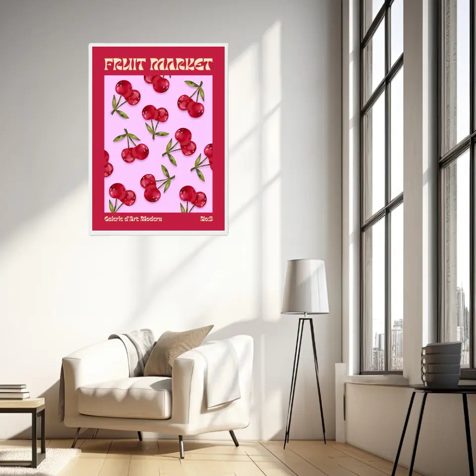 Affiche et Tableau Moderne Fruit Cerise