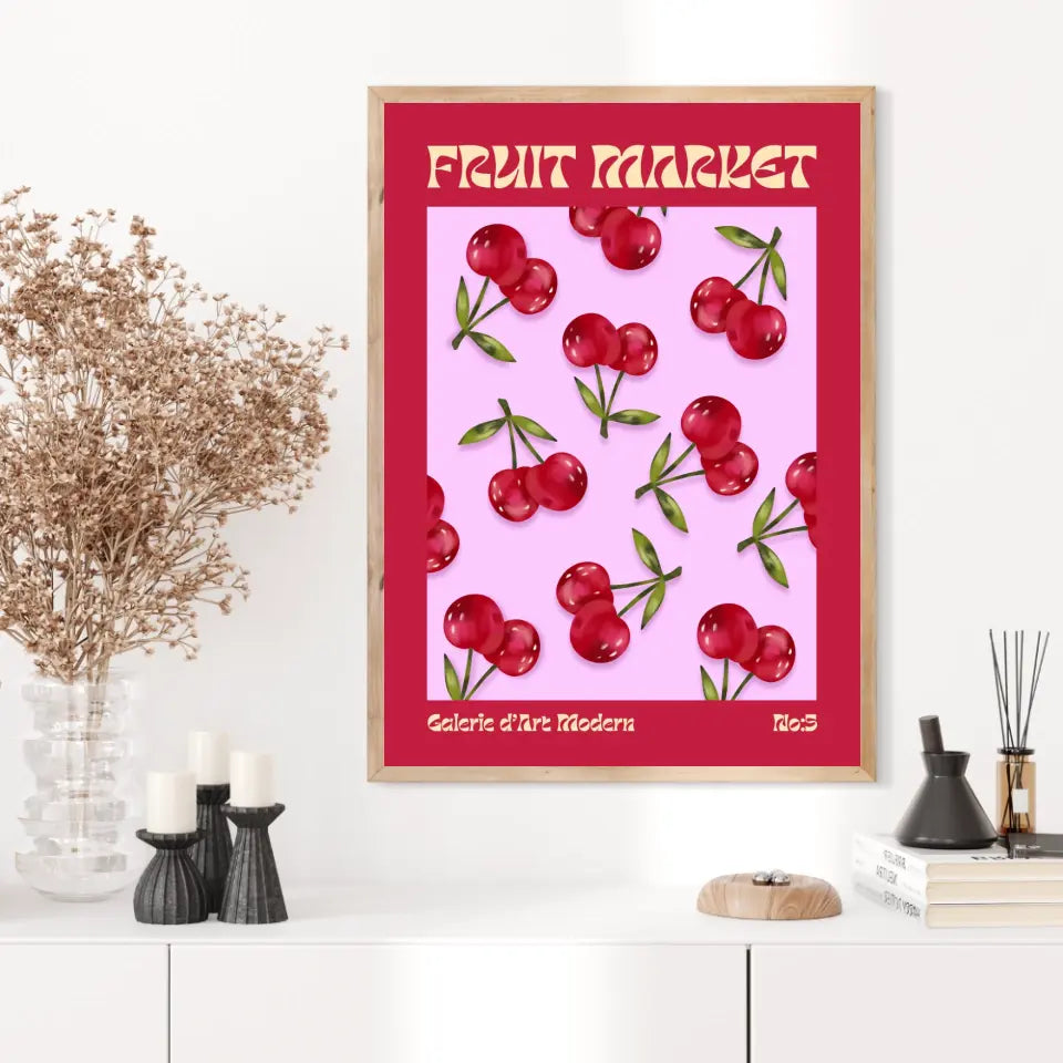 Affiche et Tableau Moderne Fruit Cerise