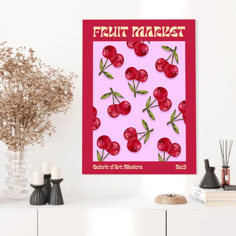 Affiche et Tableau Moderne Fruit Cerise