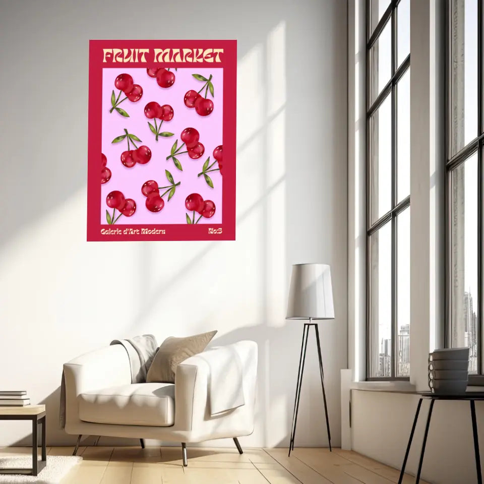 Affiche et Tableau Moderne Fruit Cerise