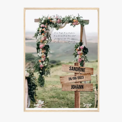 Tableau Prénom Personnalisé Couple Mariage