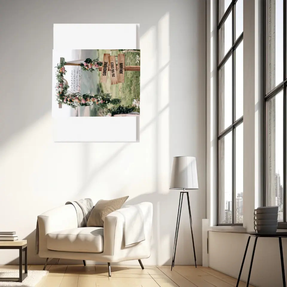 Tableau Prénom Personnalisé Couple Mariage