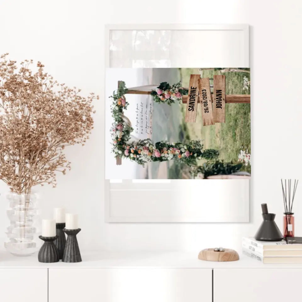 Tableau Prénom Personnalisé Couple Mariage