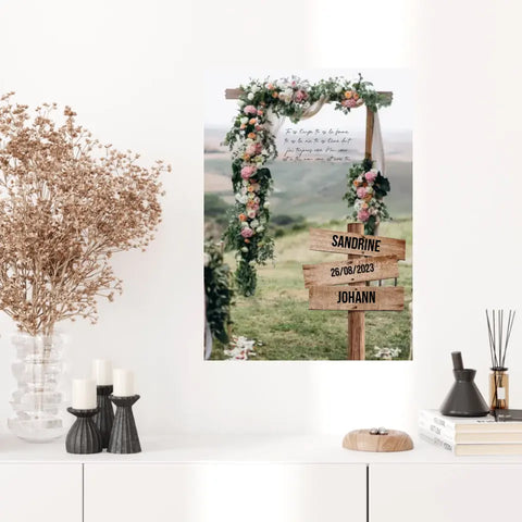 Tableau Prénom Personnalisé Couple Mariage