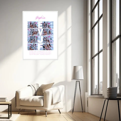 Tableau Personnalisé Carte Photo EVJF