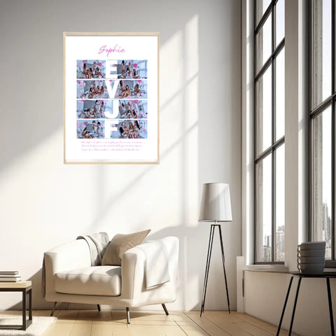 Tableau Personnalisé Carte Photo EVJF